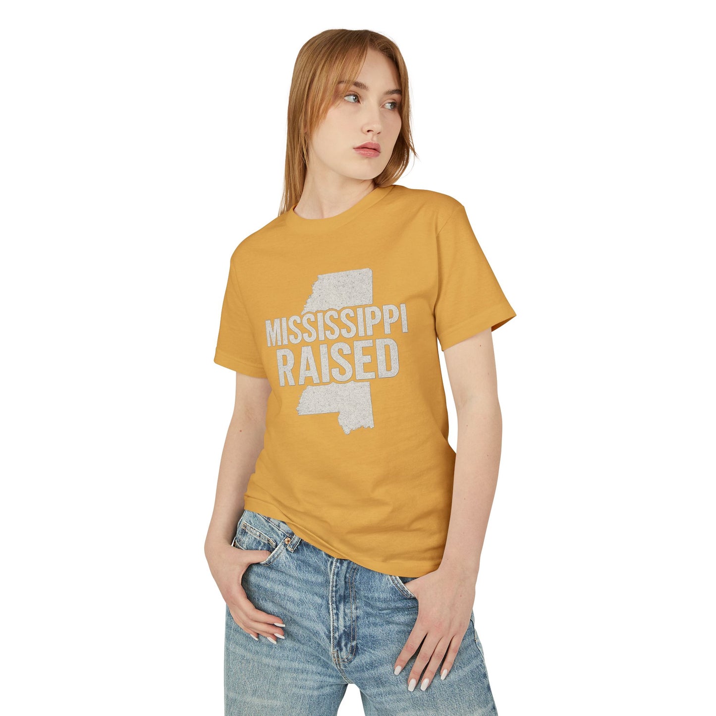 Mississippi Raised Unisex Heavyweight Tee - Comfortable Cotton Shirt for Proud Southerners