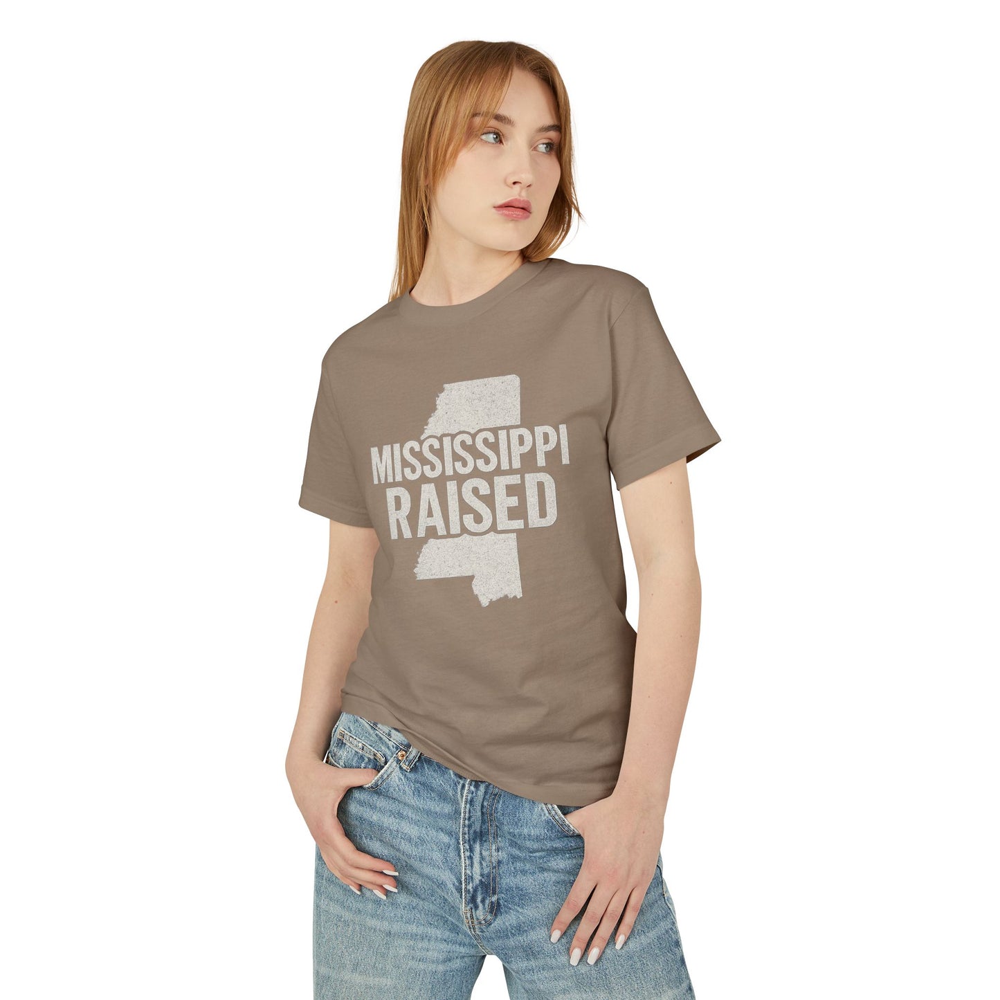 Mississippi Raised Unisex Heavyweight Tee - Comfortable Cotton Shirt for Proud Southerners
