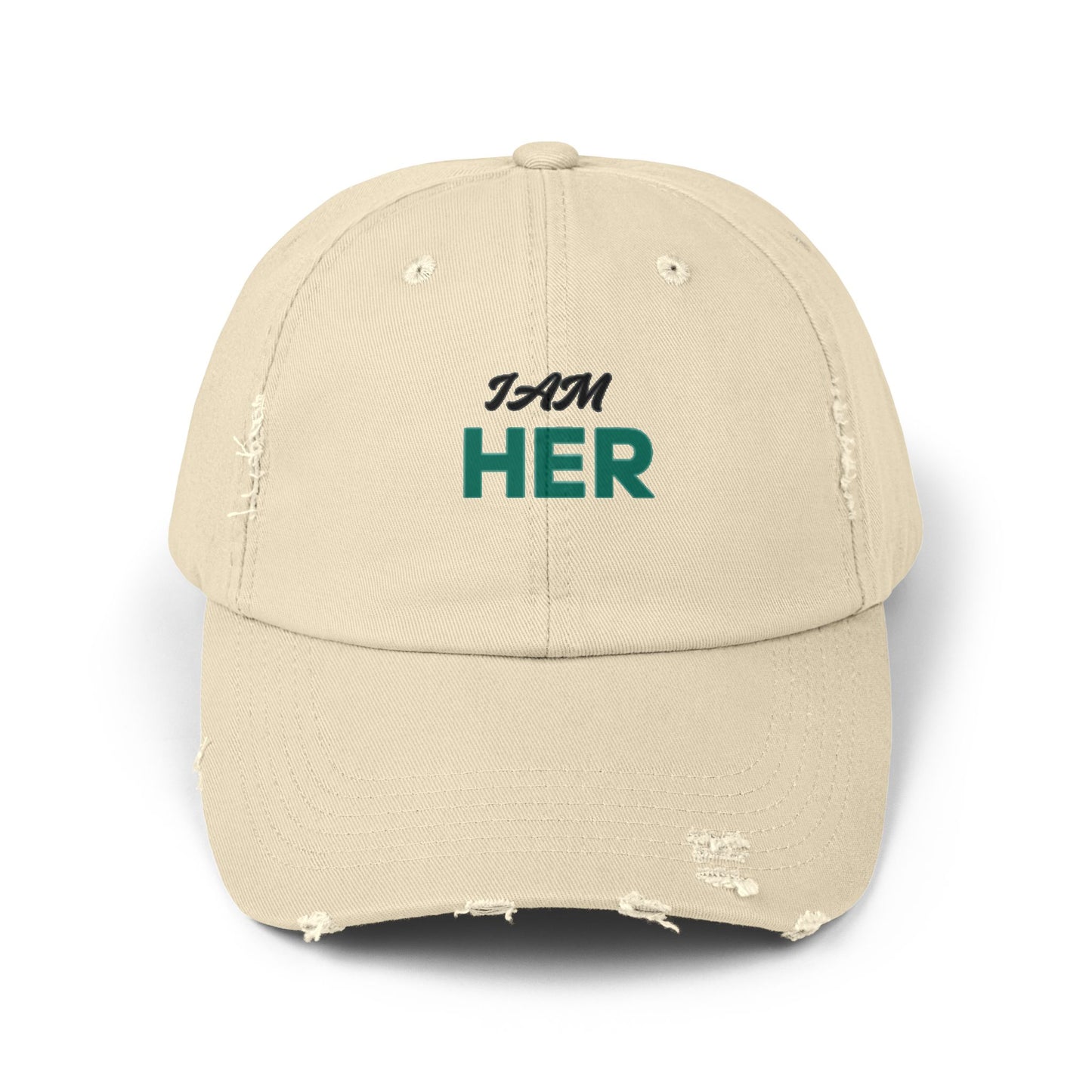 I AM HER Distressed Statement Hat