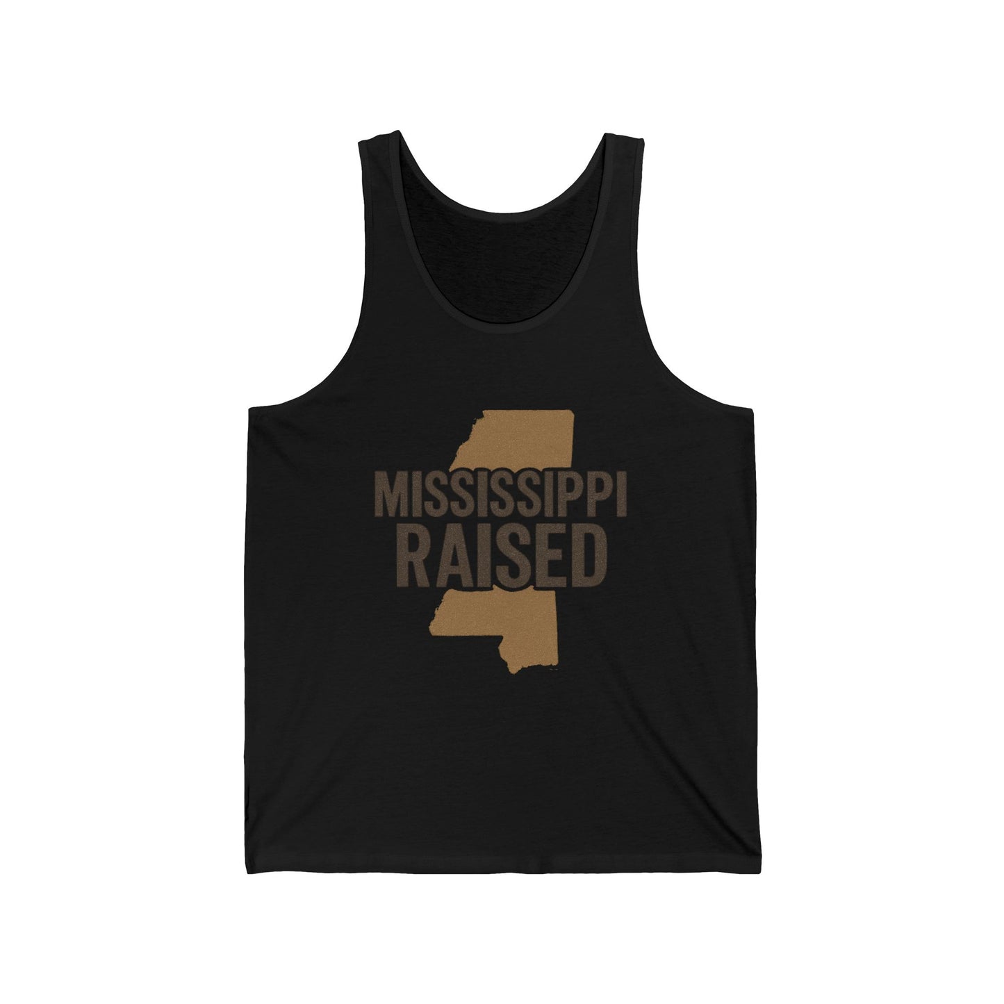Mississippi Raised Unisex Jersey Tank – Casual Summer Wear for Southerners