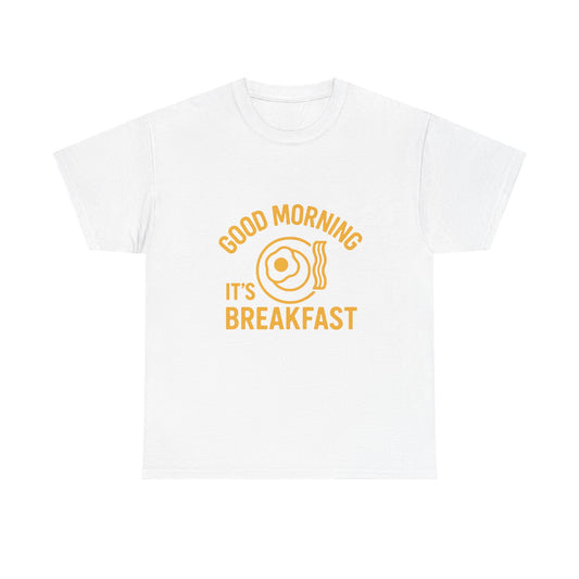 Good Morning Breakfast Unisex Cotton Tee